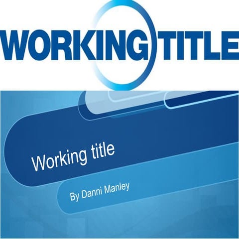 Working title powerpoint