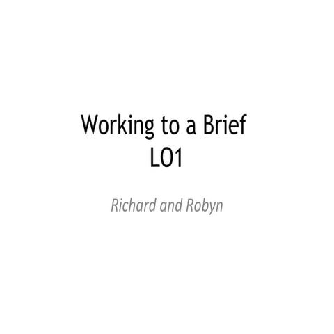 Working to a brief pro forma-2-3