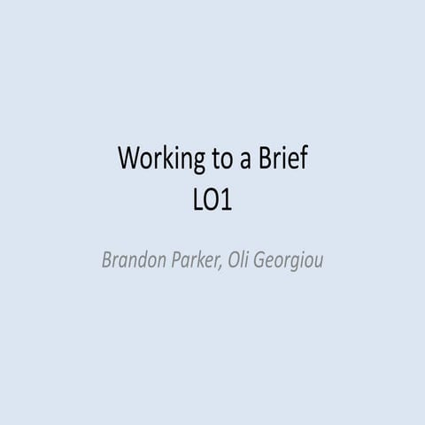 Creative brief example study | DOCX