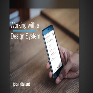 Working with a design system
