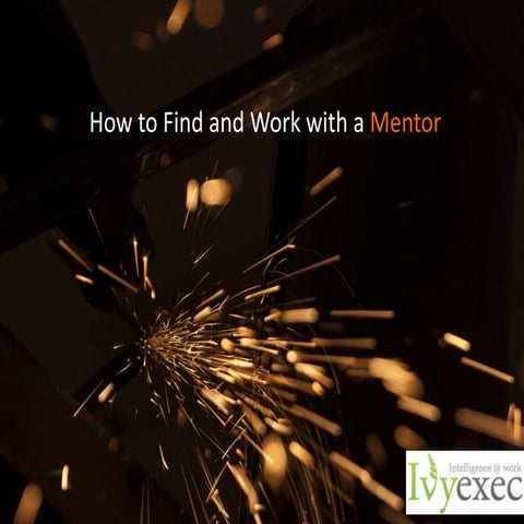 Working With and Finding a Mentor