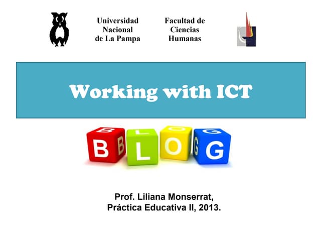 Working with blogs 2013