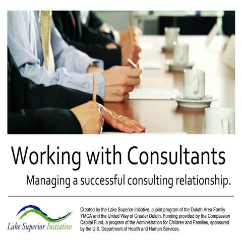 Working with Consultants
