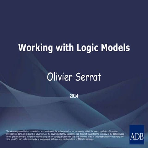 Working with Logic Models