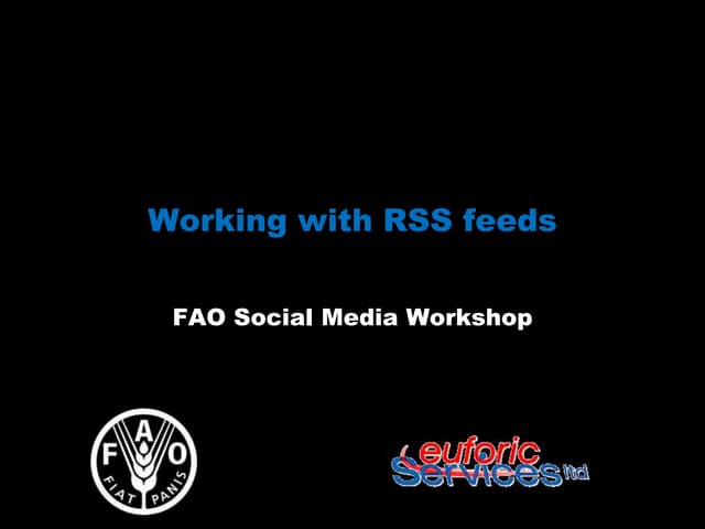 Working with newsfeeds