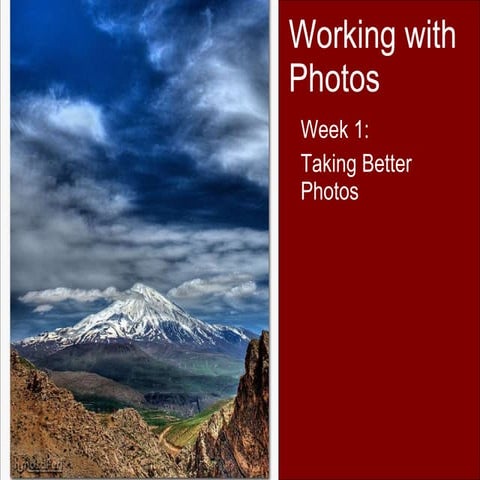 Working with photos