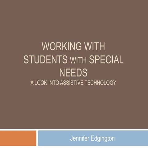 Assistive Technology WebQuest