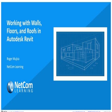 Working with walls, floors, and roofs in autodesk revit 