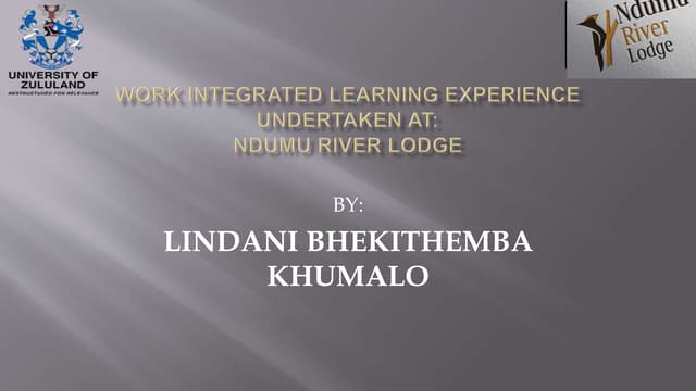 WORK INTEGRATED LEARNING EXPERIENCE UNDERTAKEN AT.pptx
