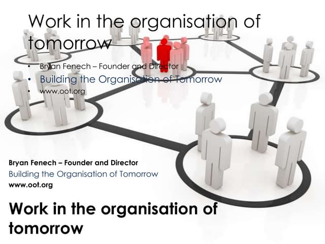 Work in the organisation of tomorro...