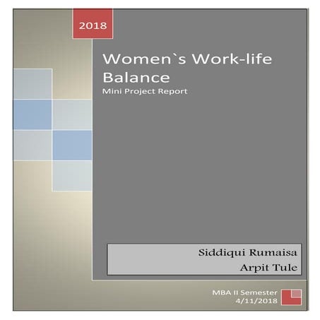 Worklife balance of Women in Banking Sector