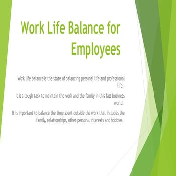 Work Life Balance for IT Employees .pptx