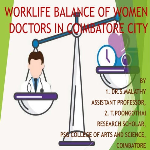 Worklife balance of women doctors in coimbatore