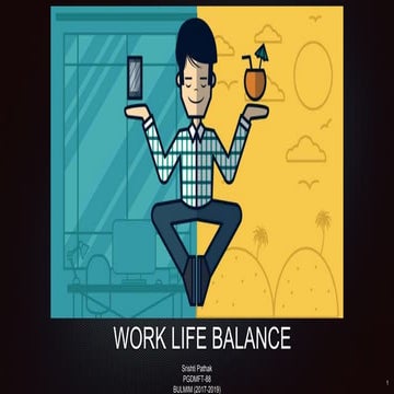 WORK-LIFE BALANCE By Srishti Pathak 
