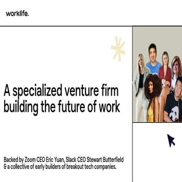 WorkLife VC (Fund 2) - VC Pitch Deck Examples