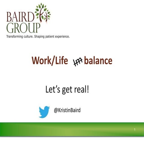 Work life imbalance | PPT