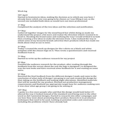 PRS Log Sheet | DOCX
