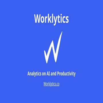 Analytics on AI and Productivity - Worklytics | PPTX