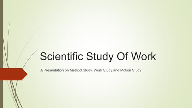 Taylor principles of scientific management | PPTX