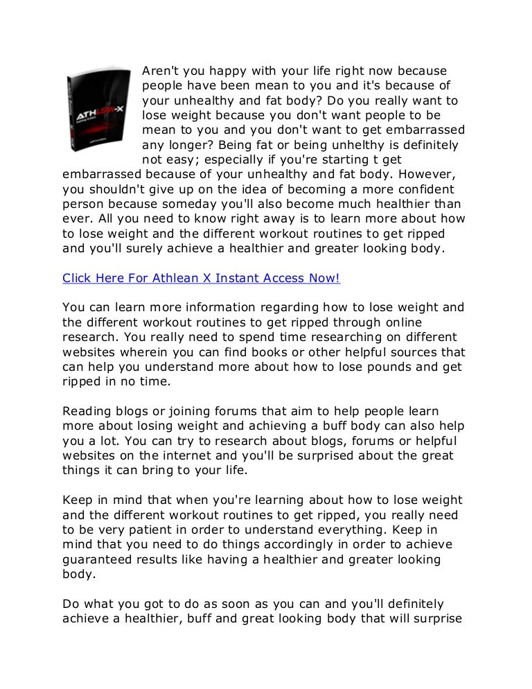 workout routines to get ripped athlean x