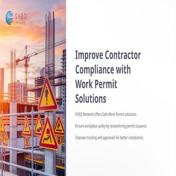 Contractor Hot Work Permit Made Simple with Work Permit Software | PPTX