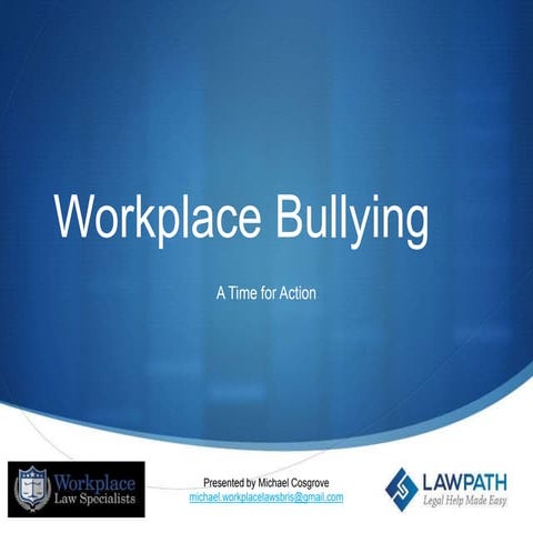 Workplace Bullying Webinar