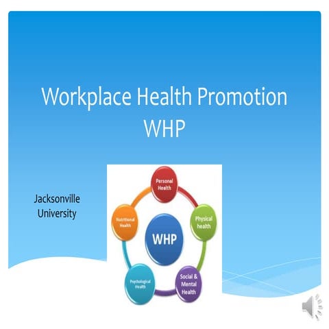 Workplace health promotion presentation