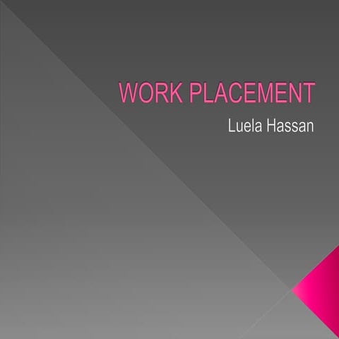Work Placement Presentation - Hubbub Foundation | PPTX