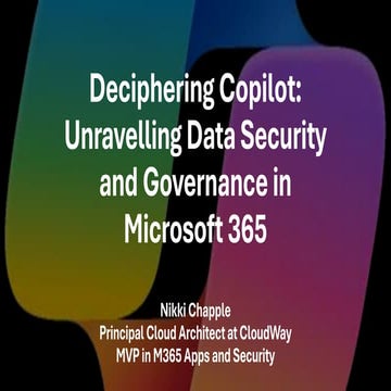 Copilot for Microsoft 365 data security and governance | Workplace Ninjas Den...