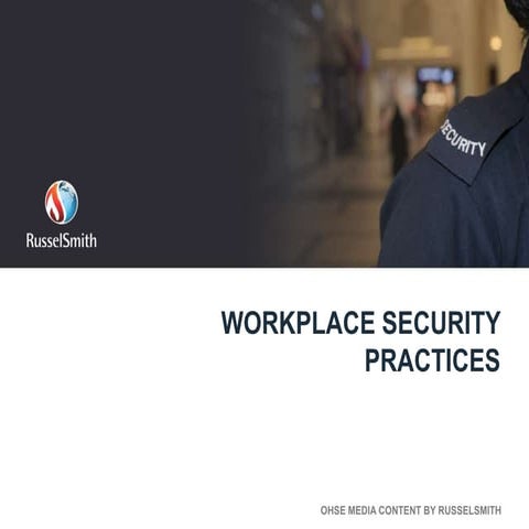 Workplace Security practices