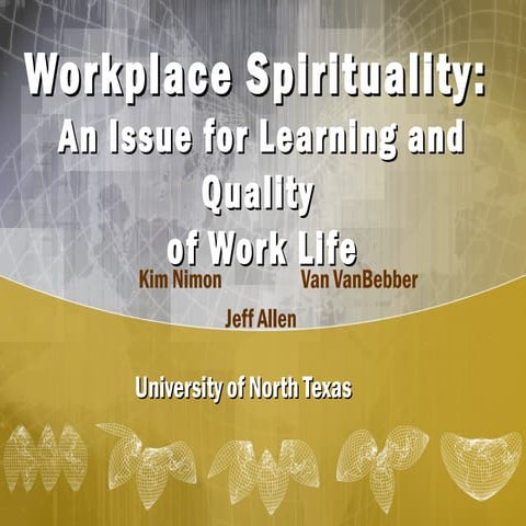 Workplace spirituality