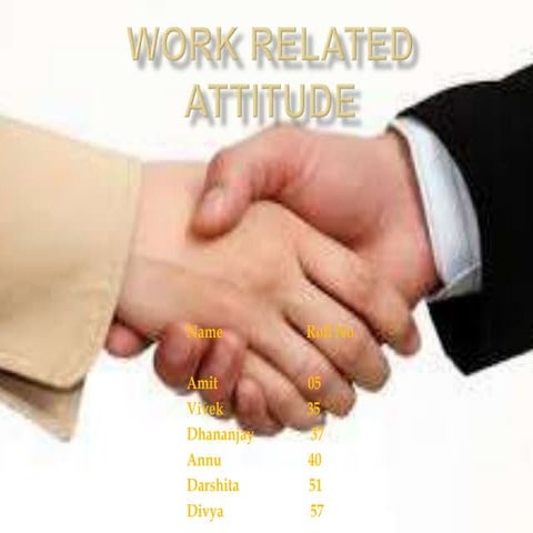 Work related attitudes