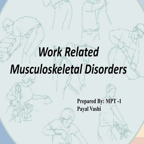 Work related musculoskeletal disorders