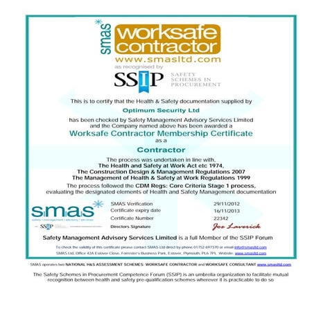 Worksafe(Smas)