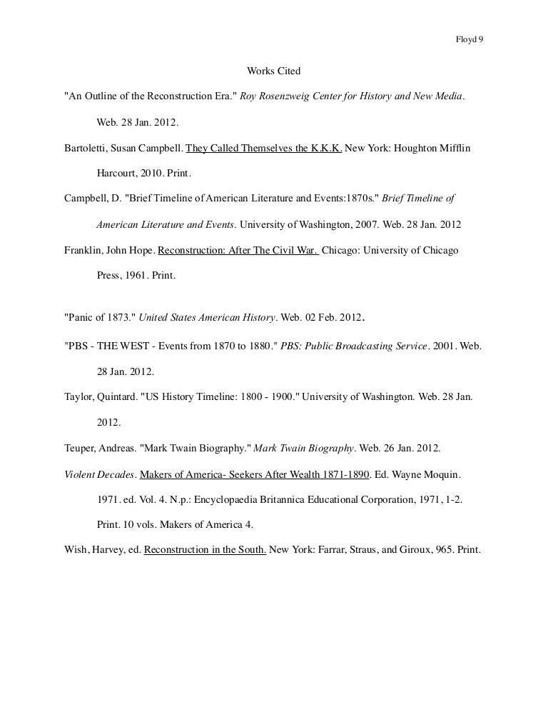 Works cited