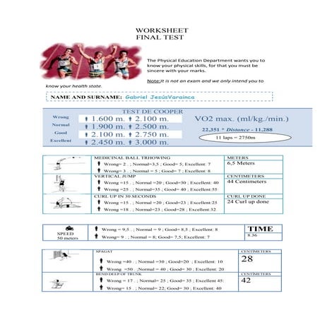 Initial test 2º ESO | DOCX