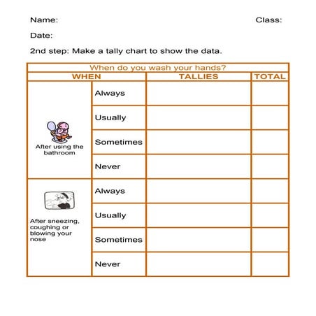 Worksheet 2 tally chart and data 2