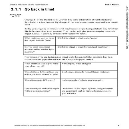 Worksheet 3.1.1 | PDF