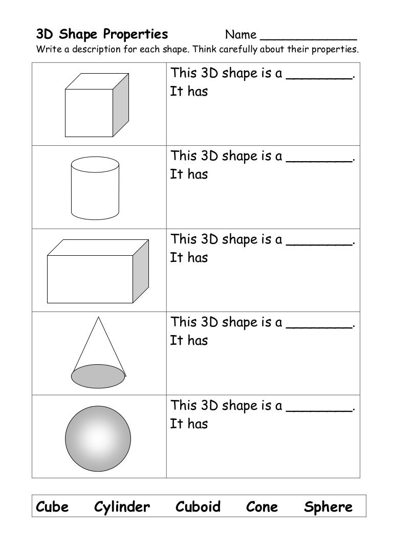 worksheet 3 d