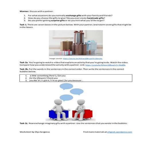 [Worksheet] here's a little something for you