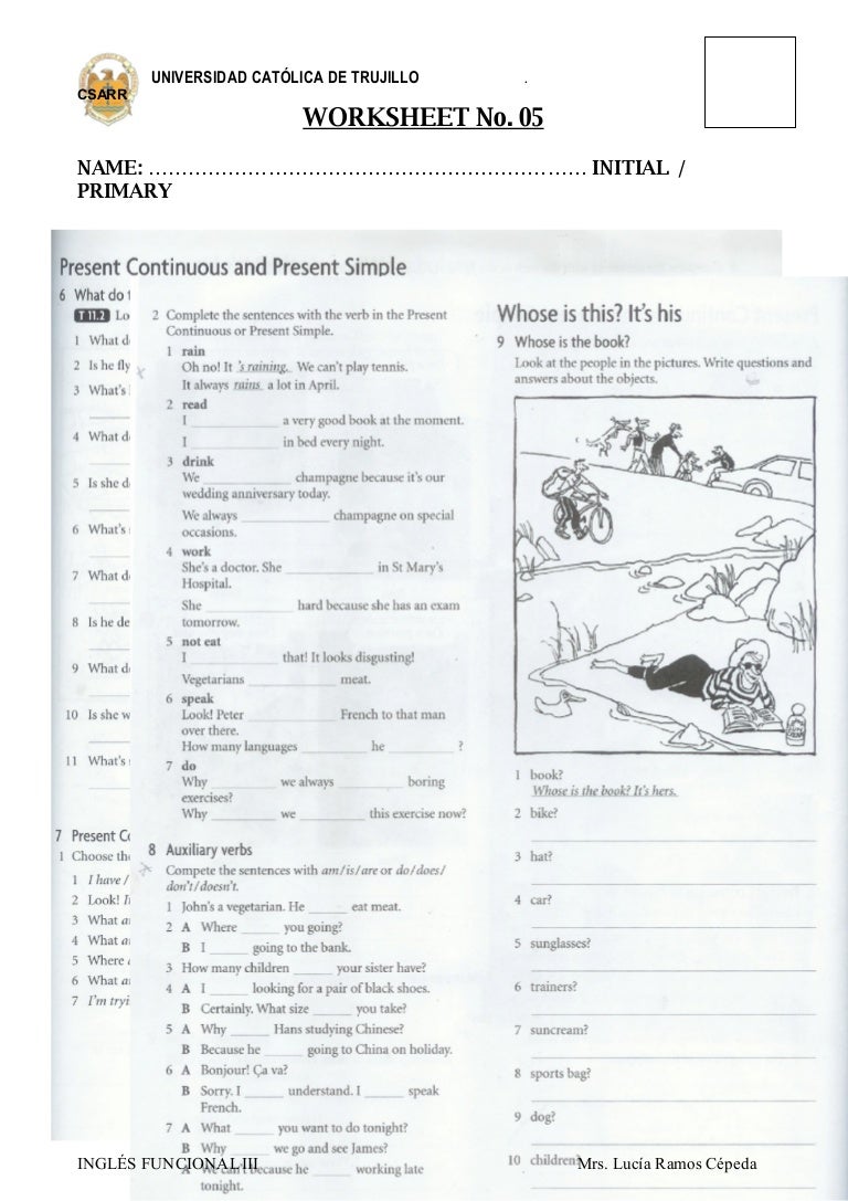 Worksheet No. 05