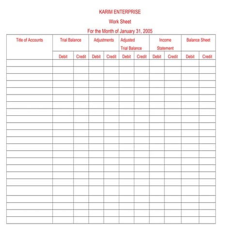 Work sheet of ke is bs | DOC