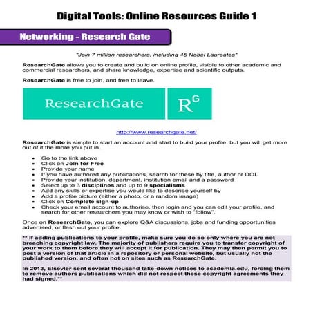 Digital Tools Workshop: Handout