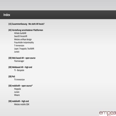 Augmented Reality Workshop