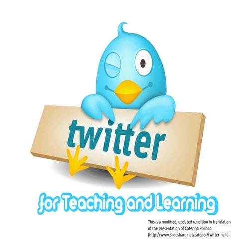 Twitter for Teaching and Learning