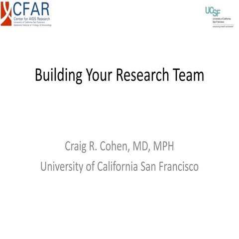 Building Your Research Team