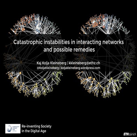 Catastrophic instabilities in interacting networks and possible remedies