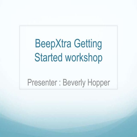 Beep Local Sales Training Workshop 