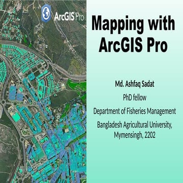 Mapping with GIS and introduction ro ArcGIS pro interface