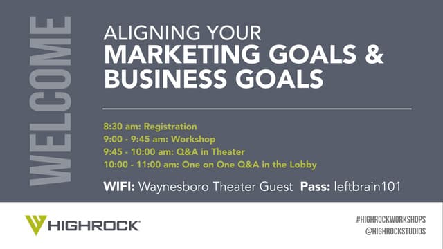 Workshop: Align Your Marketing & Bu...